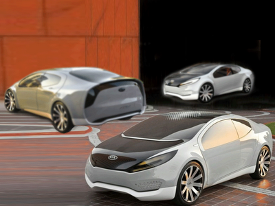 design art Kia Ray Plug-in Hybrid Concept car