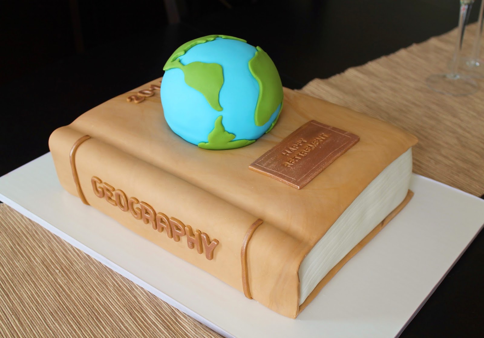 Creative Cakes by Lynn Geography Book Cake