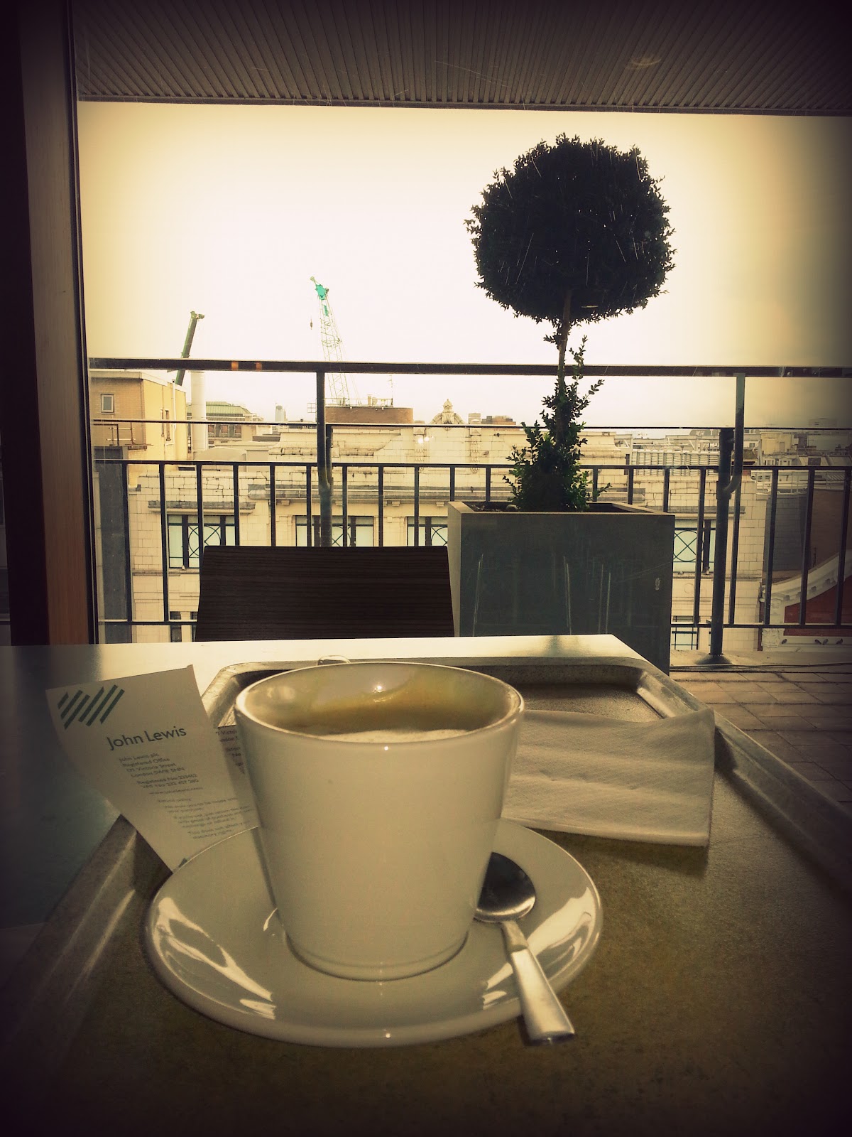 Window, let day in, and let life out. The place to eat in John Lewis