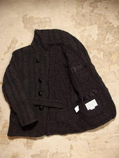 FWK by Engineered Garments "Shawl Collar Knit Jacket in Dk.Grey Cable Knit" Fall/Winter 2015 SUNRISE MARKET