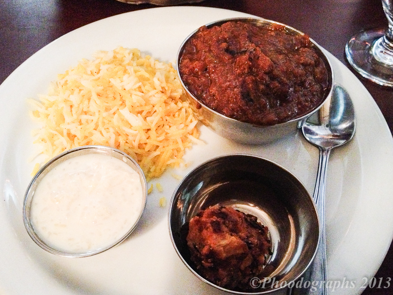 Vegetable curry, compliments of the chef.