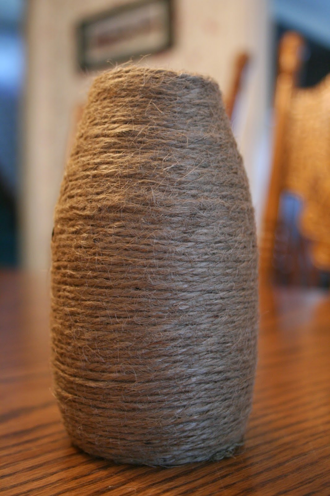 Joie {DIY} TwineWrapped Vase for your Centerpiece