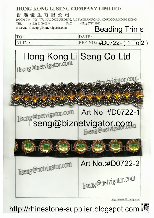 Beading Trims Manufacturer Wholesale and Supplier - Hong Kong Li Seng Co Ltd