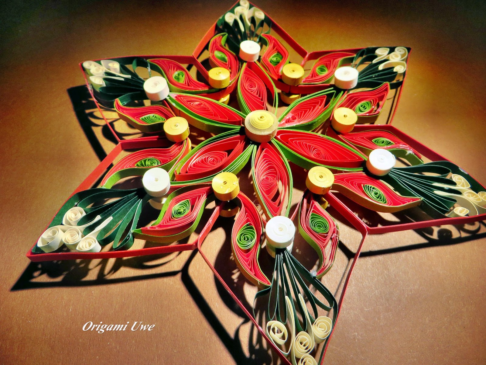 Origami, Fleurogami und Sterne Quilling Star
