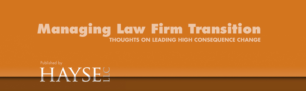 Managing Law Firm Transition
