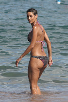 Nicole Murphy hot body in a two piece swimsuit