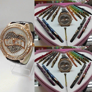 Jam Tangan Guess love 15tali Black