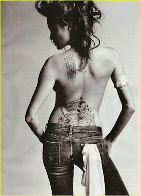 Angelina Jolie Tattoo