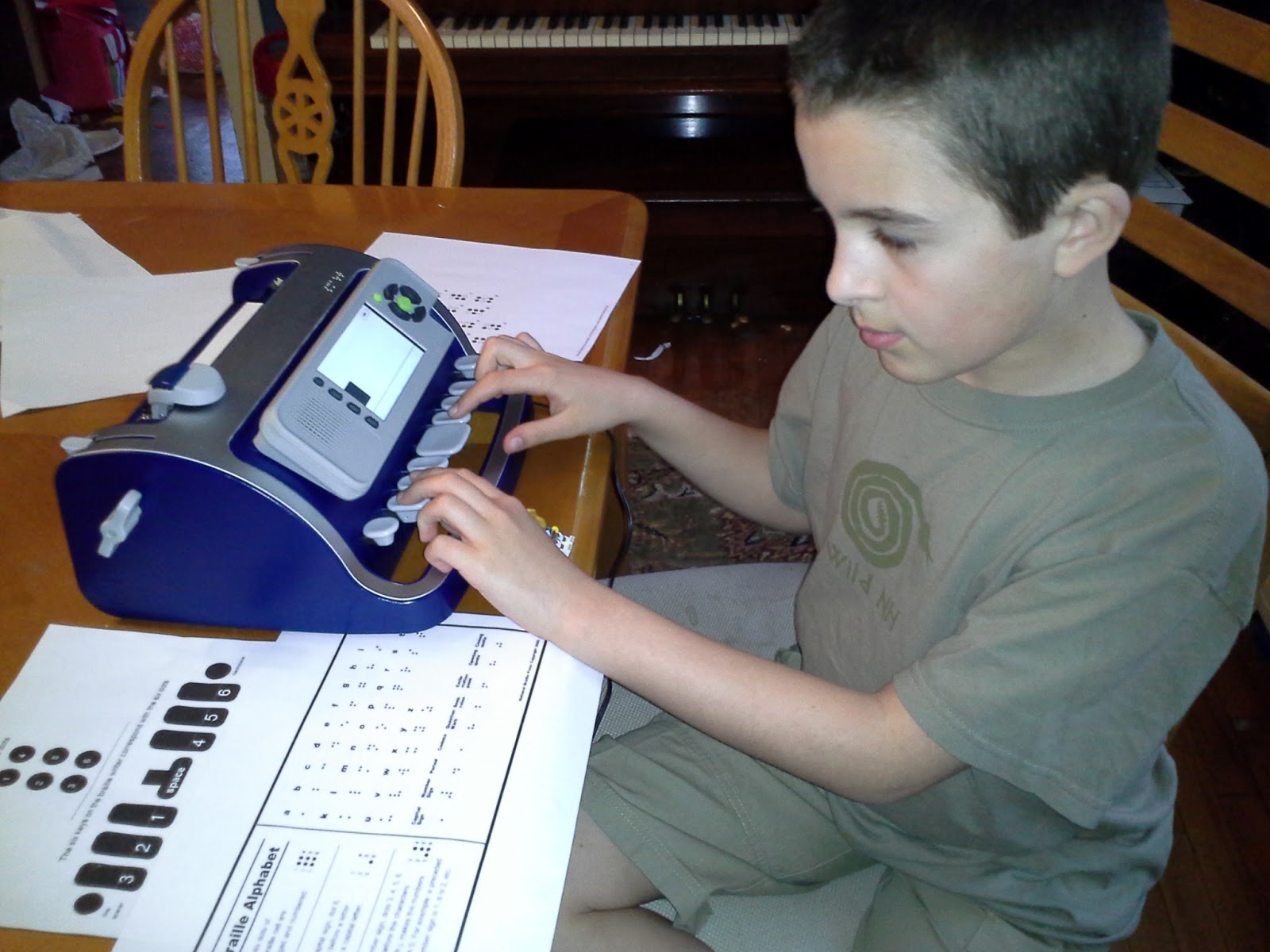 Its A Happy Story.. Perkins Smart Brailler Sibling Time