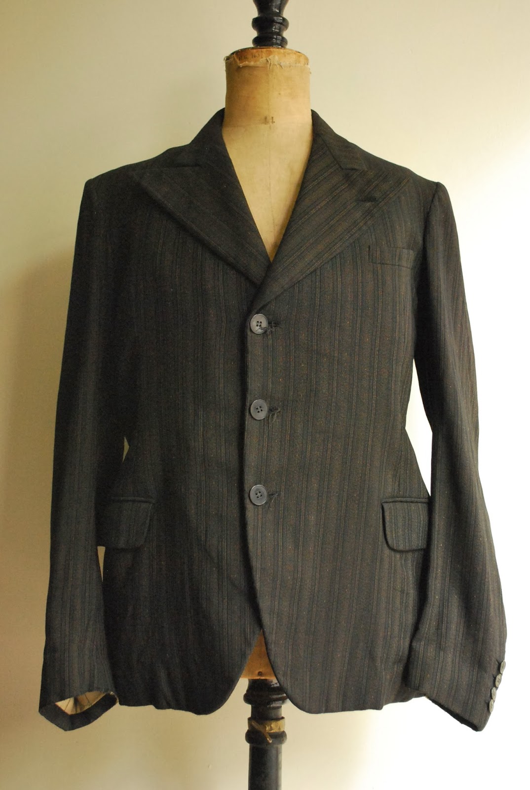 30s French vintage wool farmers jacket肩幅47cm