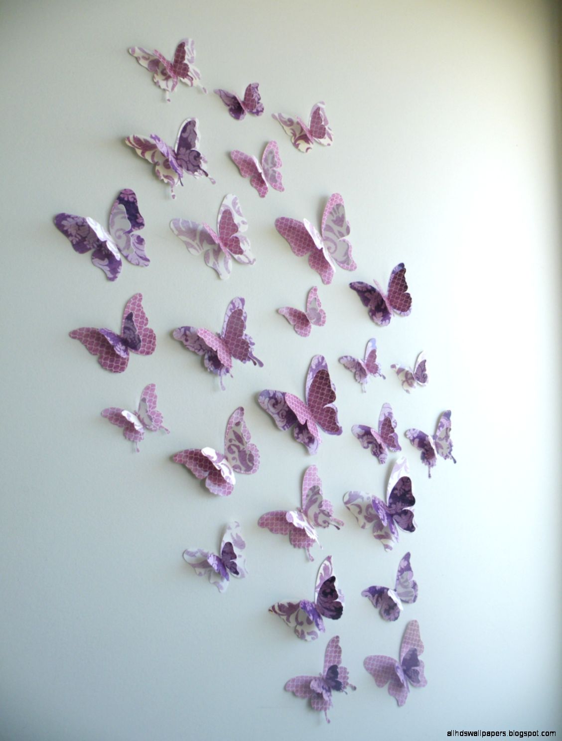 Butterfly 3D Wall Decor Wallpaper