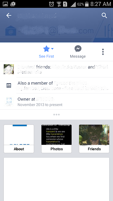 See First Facebook feature
