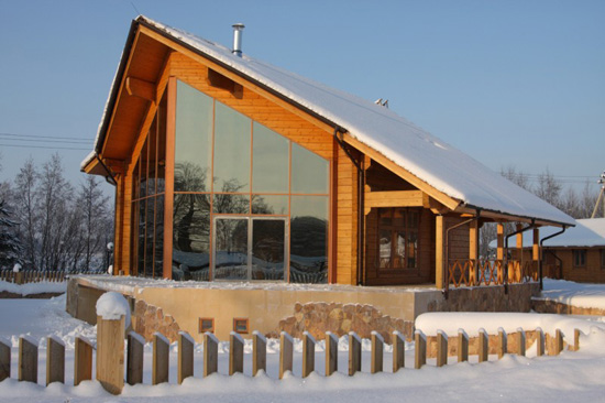 rumah kayu modern