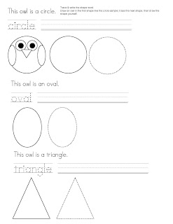 Classroom Freebies: Silly Shaped Owls
