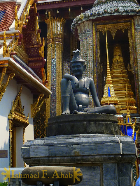 Statue of Shivagakomarpaj in Bangkok Grand Palace