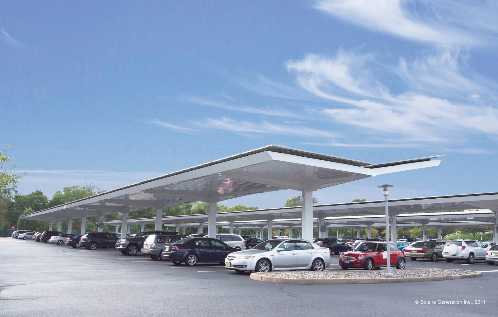 The Green Skeptic Solaire's Parking Canopies, a Cool Solution to Hot Lots