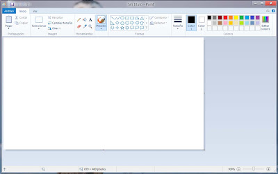 Окно программы Microsoft Paint  в ОС Windows 8