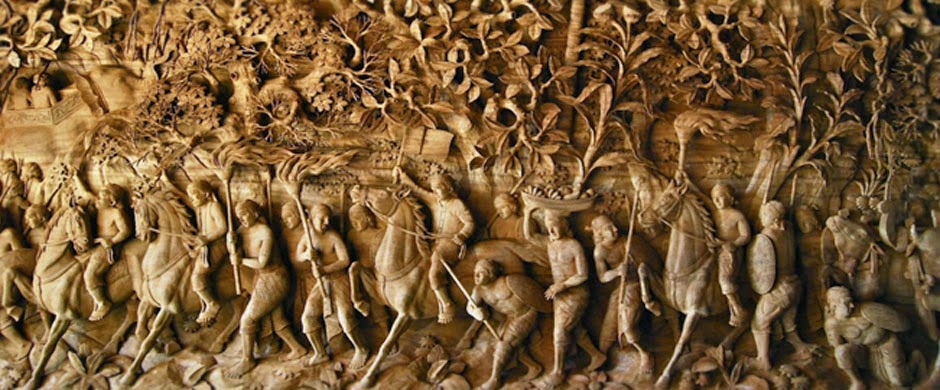 3d relief carving typical of Jepara