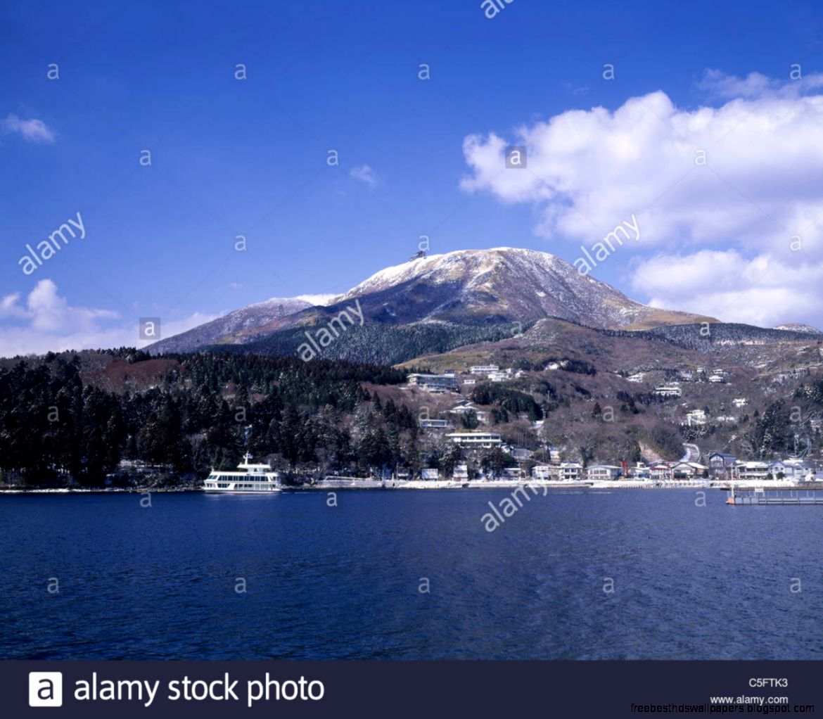 Lake Ashinoko Komagatake Excursion Ship Snow Winter Hakone Lake Ashinoko Komagatake Excursion Ship Snow Winter Hakone