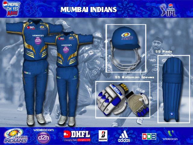 mumbai indians cricket kit