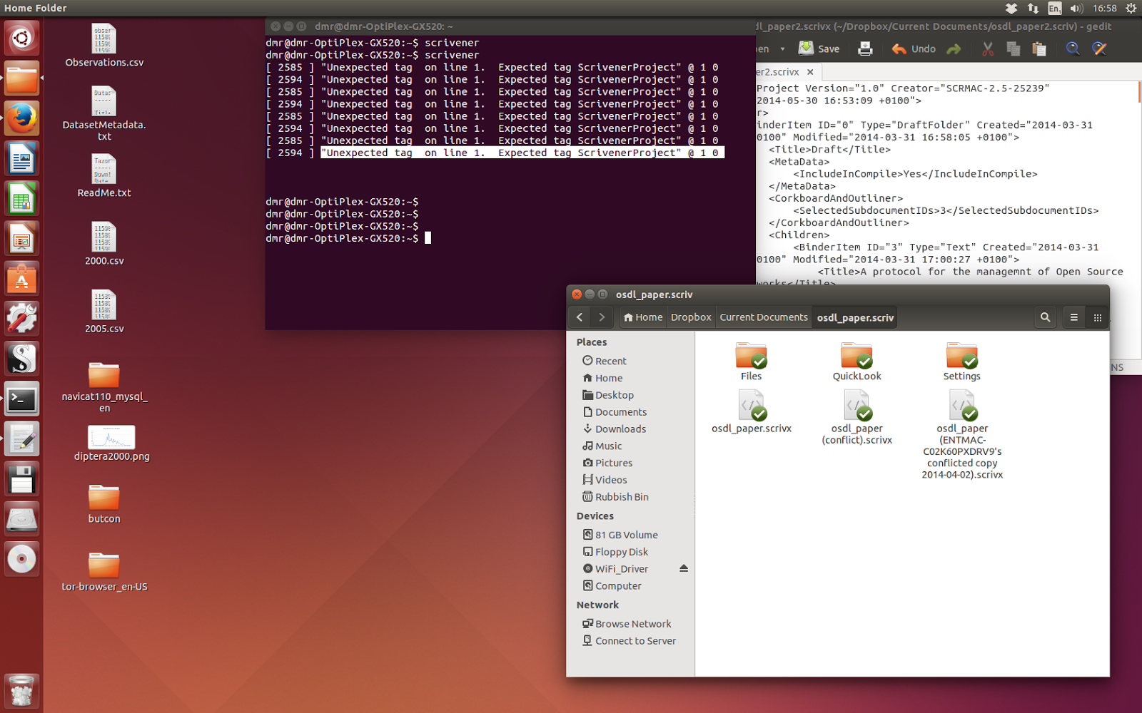 Scrivener Linux Beta Scrivener Linux Beta