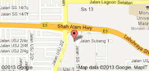 Direction to SEGi College Subang Jaya, City Campus