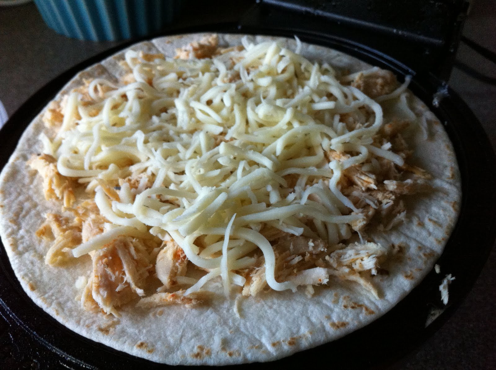 Mo Momma Recipe Waffle Chicken & Cheese Quesadilla