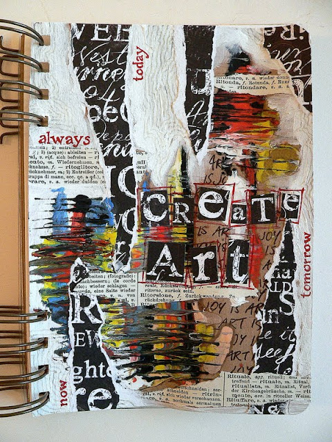 Von Pappe II: Art Journaling - "Create Art Every Day"
