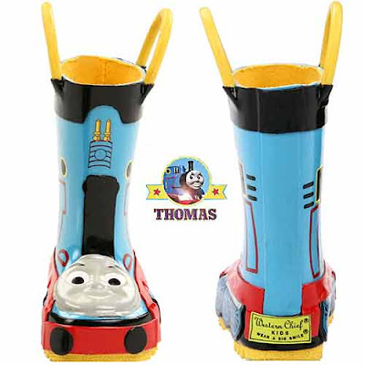 2012 Thomas accessories Wellington rubber boot upper smartly decorated number one choo choo train