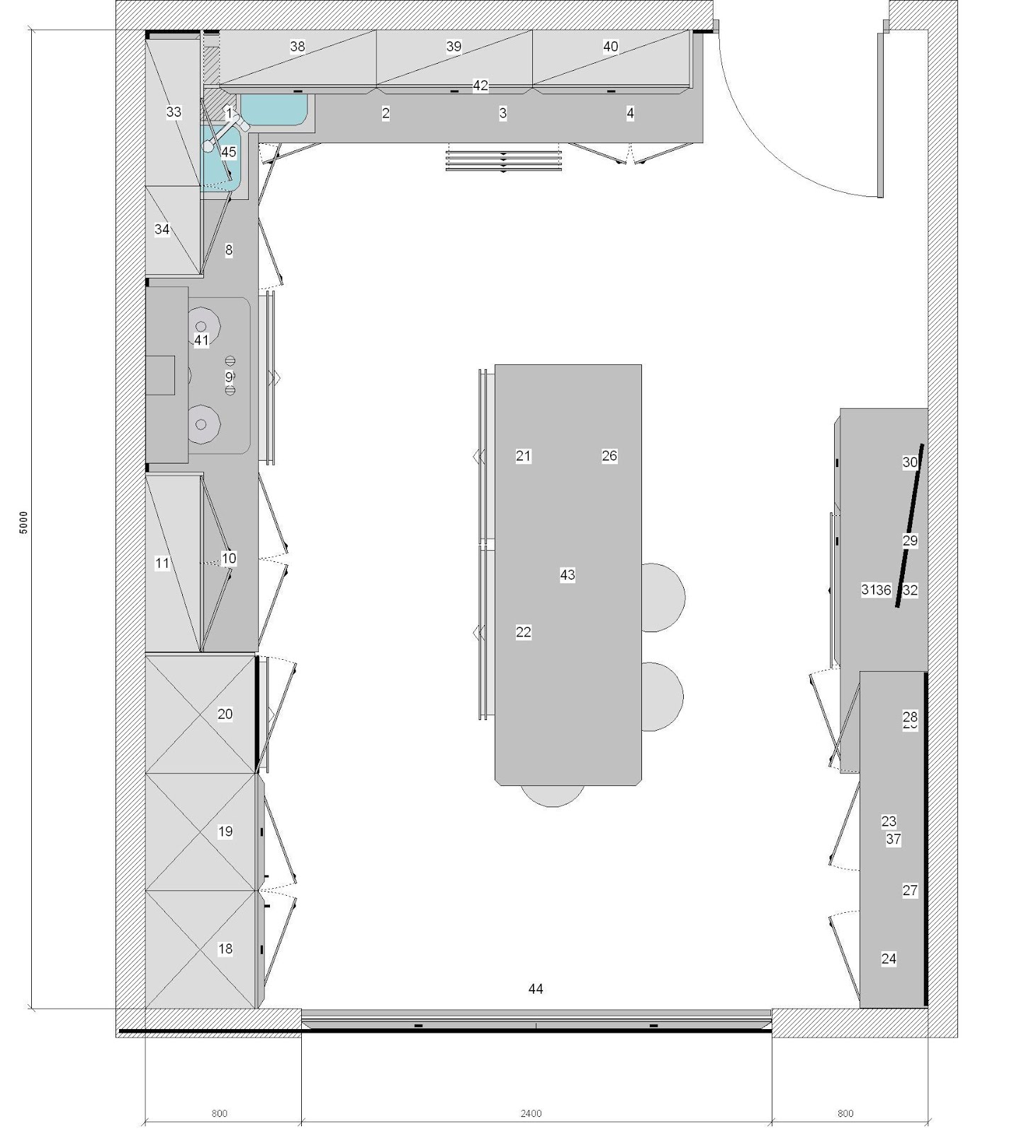 Plano de la cocina