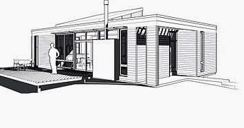 Planos Casas Modernas: Planos Casa Moderna de 53 m2