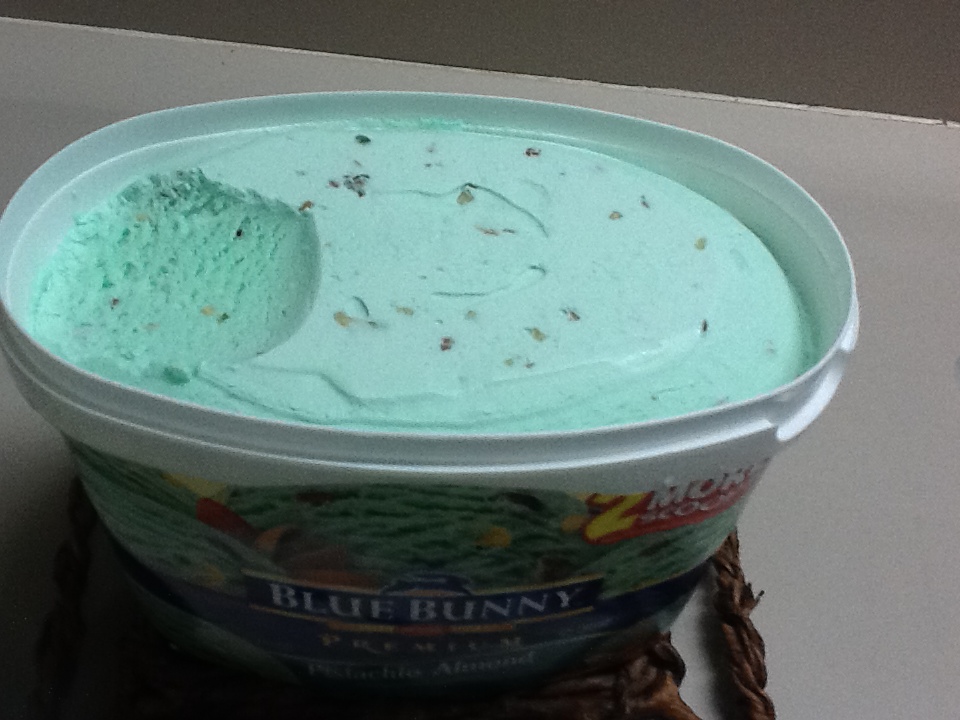 janenology Blue Bunny Pistachio Ice Cream Yummy!