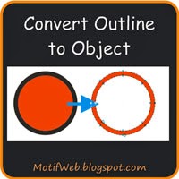 Convert Outline To Object di CorelDRAW « Motif Web
