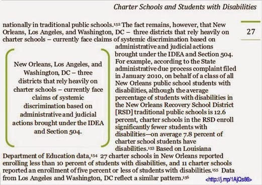 California Charter Schools Association (CCSA) and Ref Rodriguez's vile campaign against Students with Disabilities (SWD) and their champion on the Los Angeles Unified School District (LAUSD) Board, the Honorable Bennett Kayser