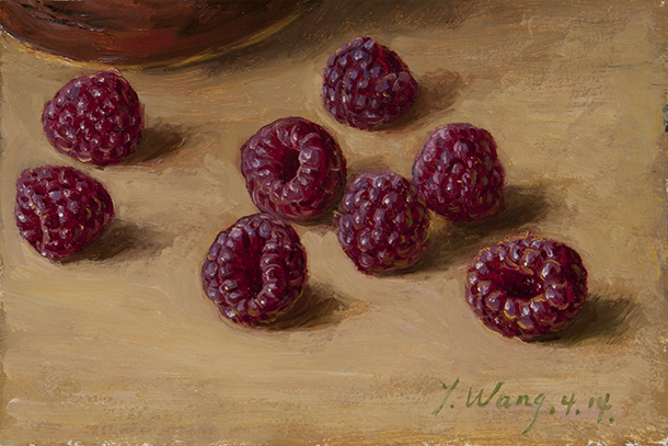 Raspberry Oil Painting