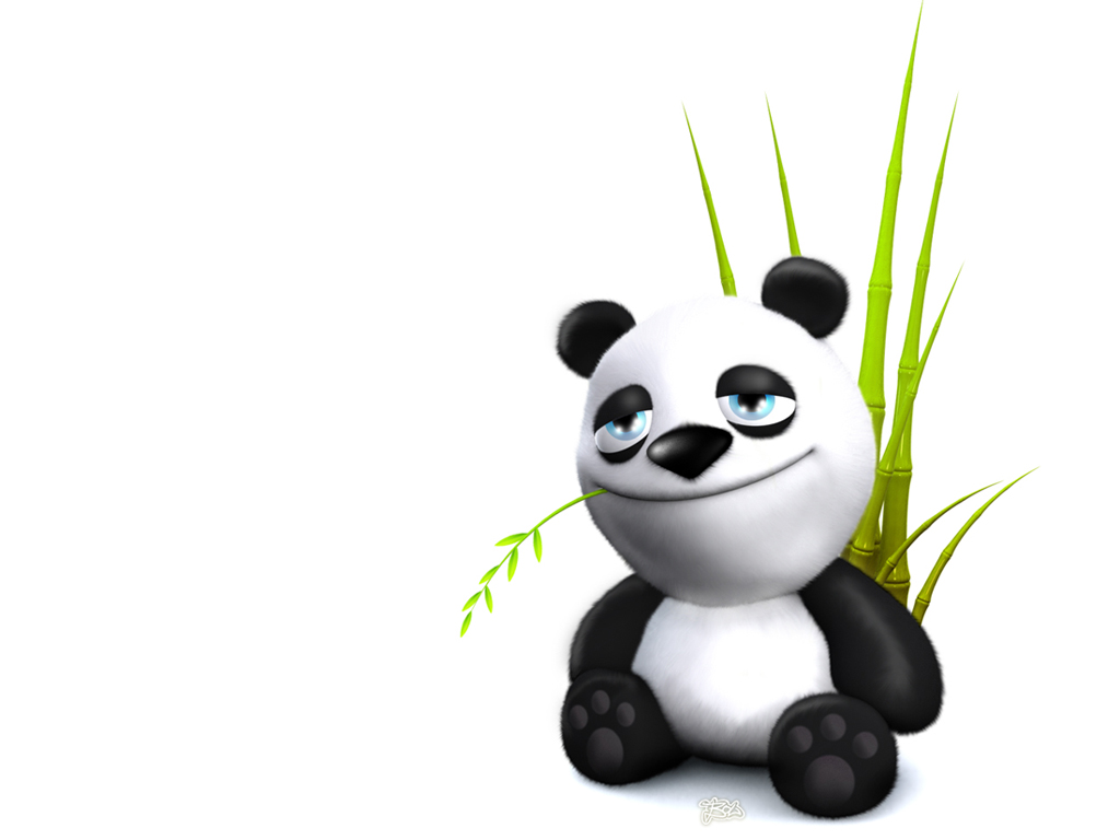 Funny cartoon panda wallpaper |Funny Animal