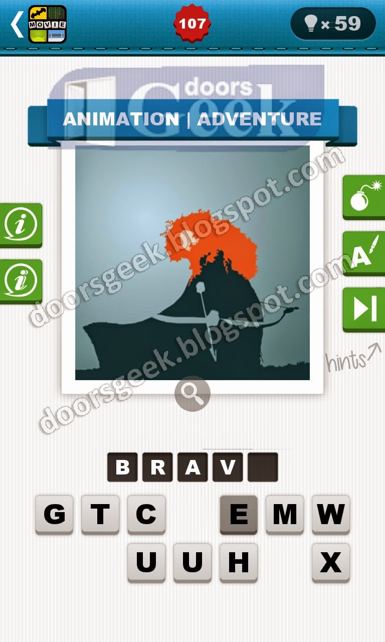 Movie Quiz Level 107 (bubble quiz games) Doors Geek