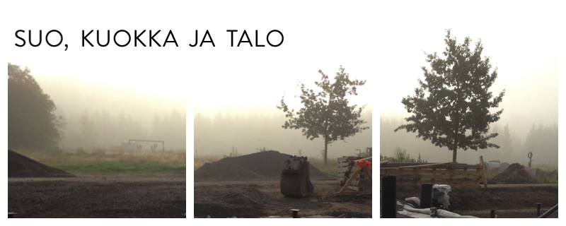 Suo, kuokka ja talo