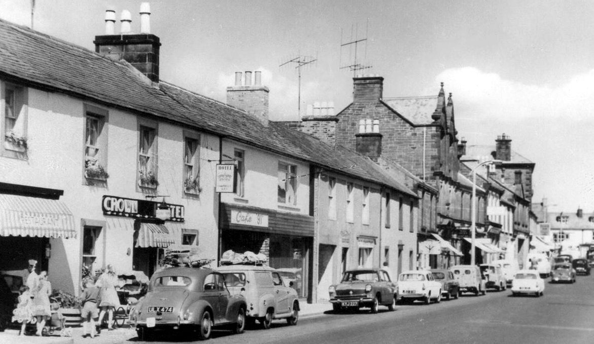Tour Scotland Photographs Old Photographs High Street Lockerbie Scotland