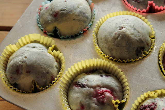 mixed berry muffin