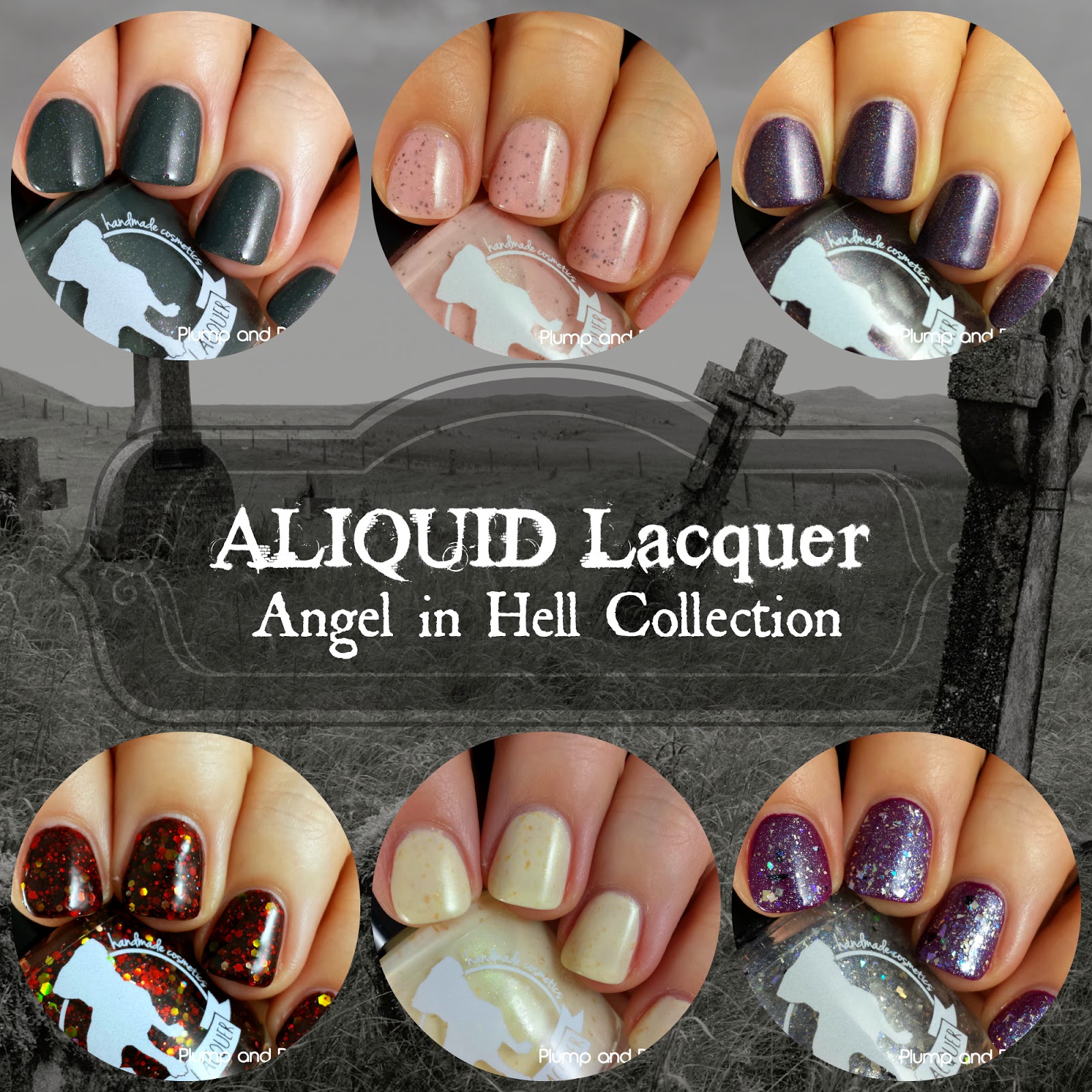 Plump and Polished ALIQUID Lacquer Angel in Hell Collection