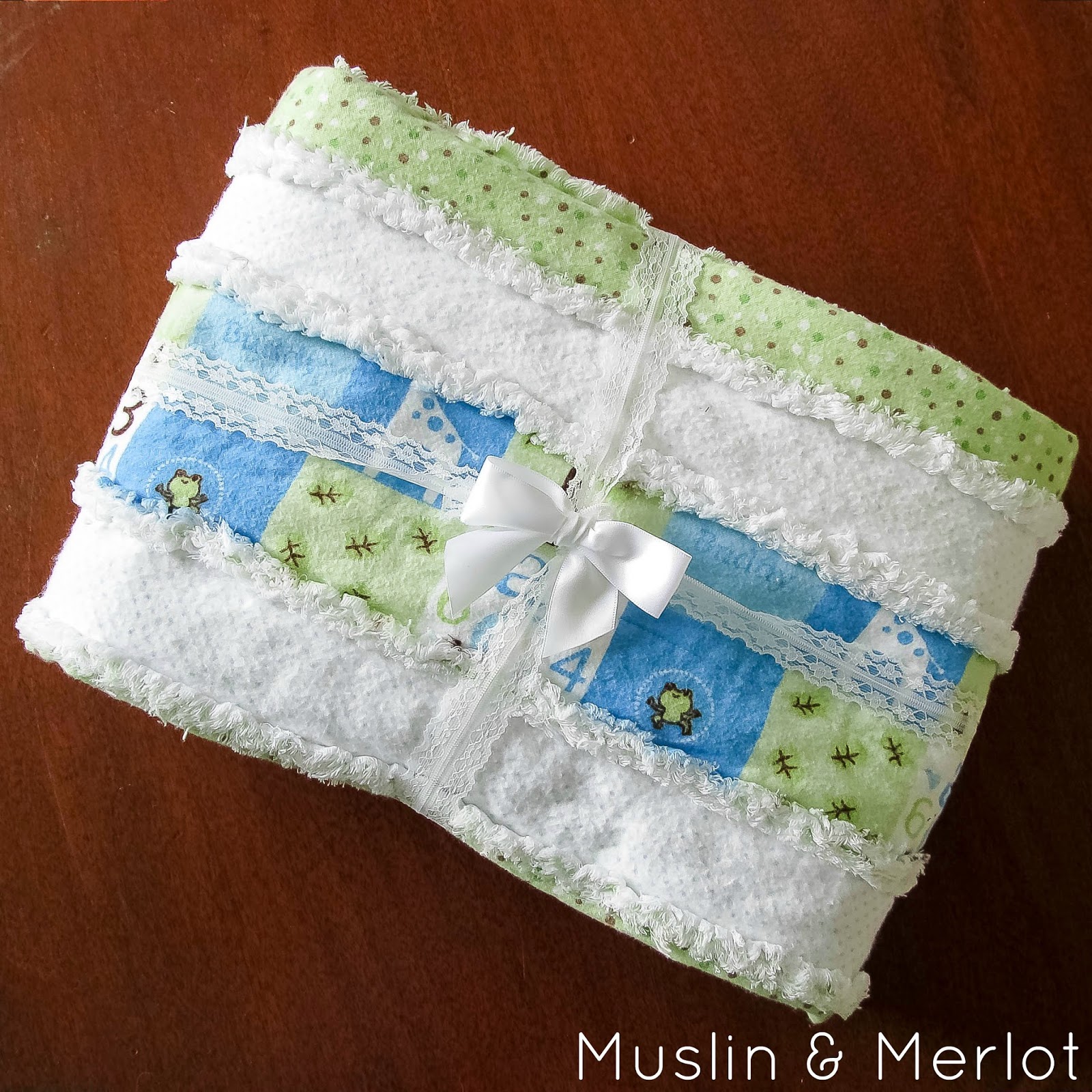Striped Rag Quilt Tutorial Muslin and Merlot