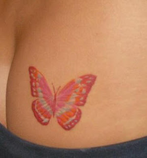 Sexy Butt Tattoo Design - Butterfly Tattoo
