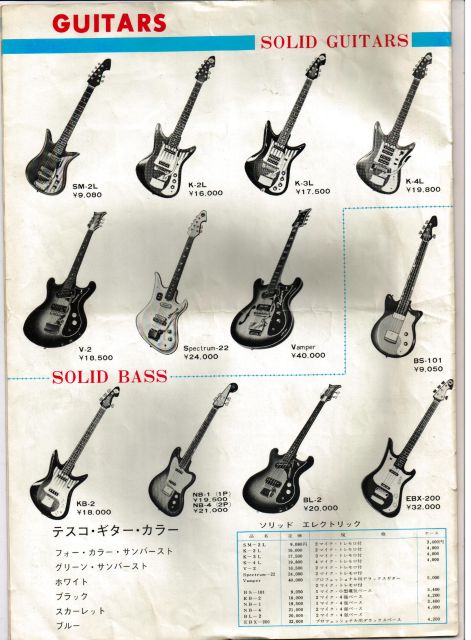 Rex and the Bass: Teisco Guitars of Japan