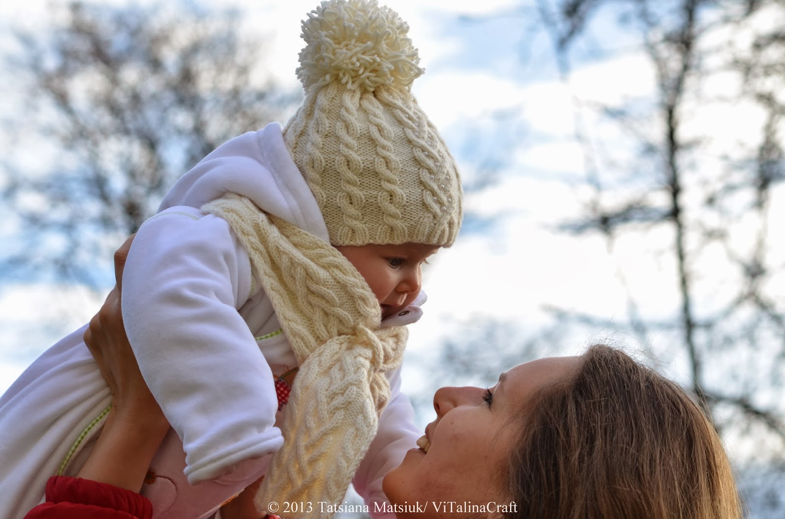 My First Winter Baby Hat and Scarf Knitting Pattern ViTalina Craft