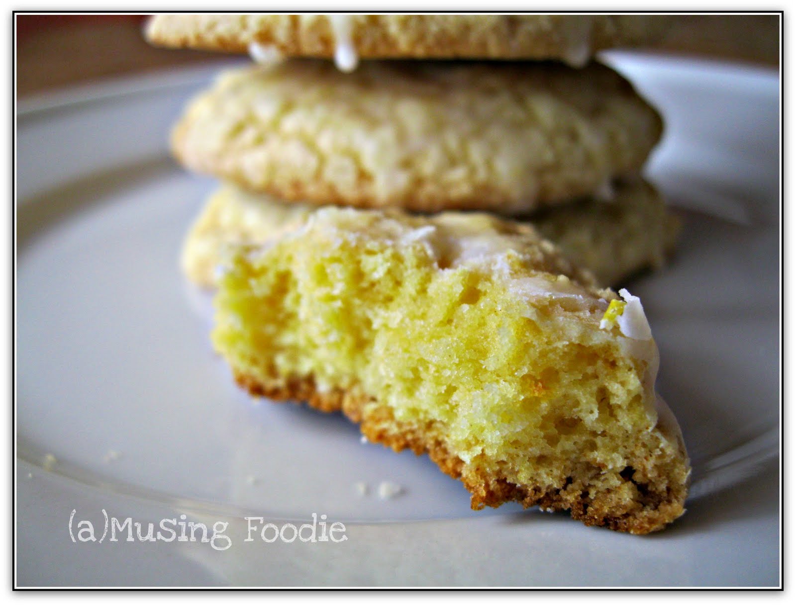 Lemon Cake Cookies With Lemon Zest Sugar Glaze (a)Musing Foodie