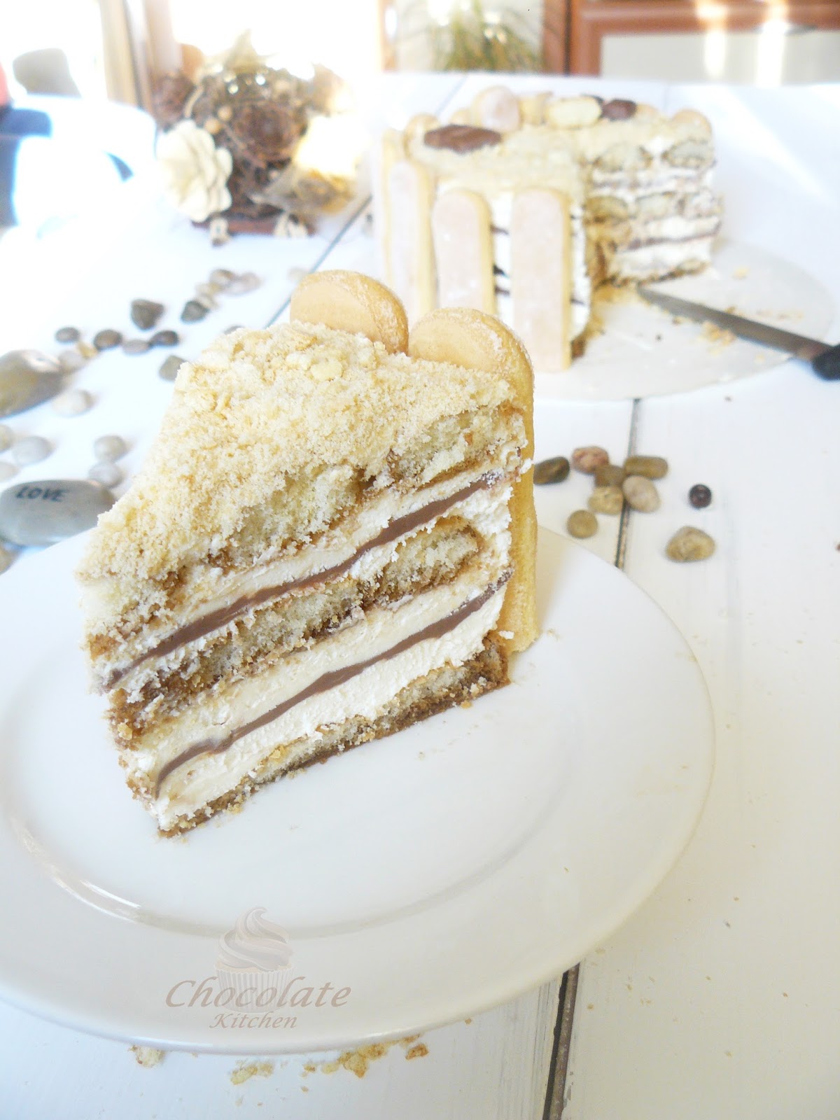 Chocolate Kitchen: Бишкотена торта с маскарпоне и ЧРД, тате!