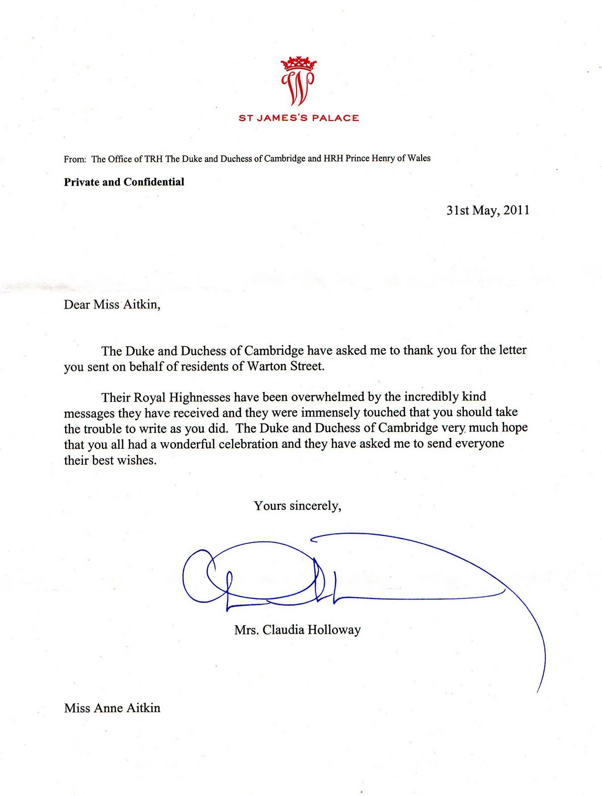 How to write a letter to prince william image