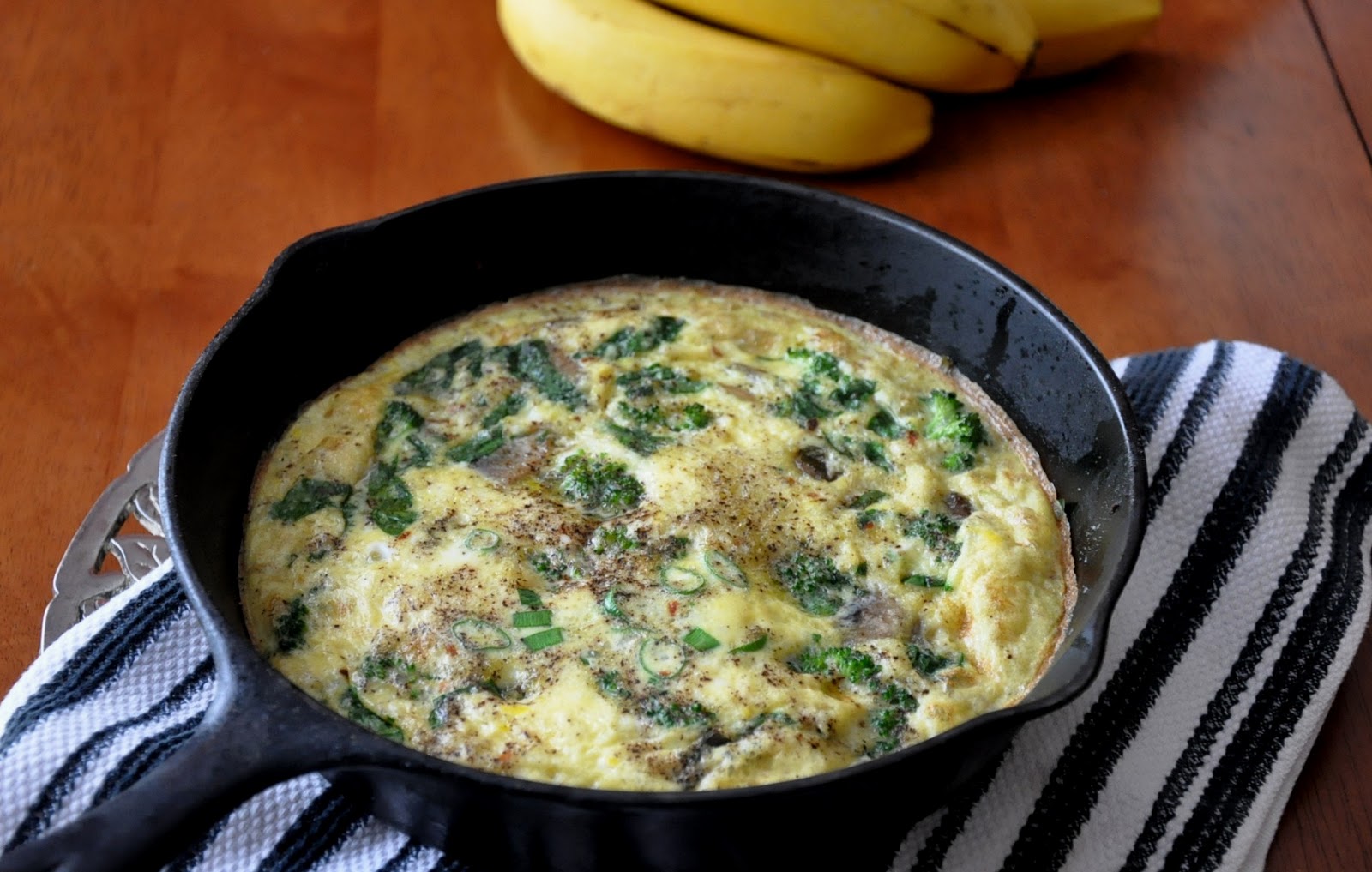 What's Cooking at Richard's ?? Spinach and Broccoli Frittatta