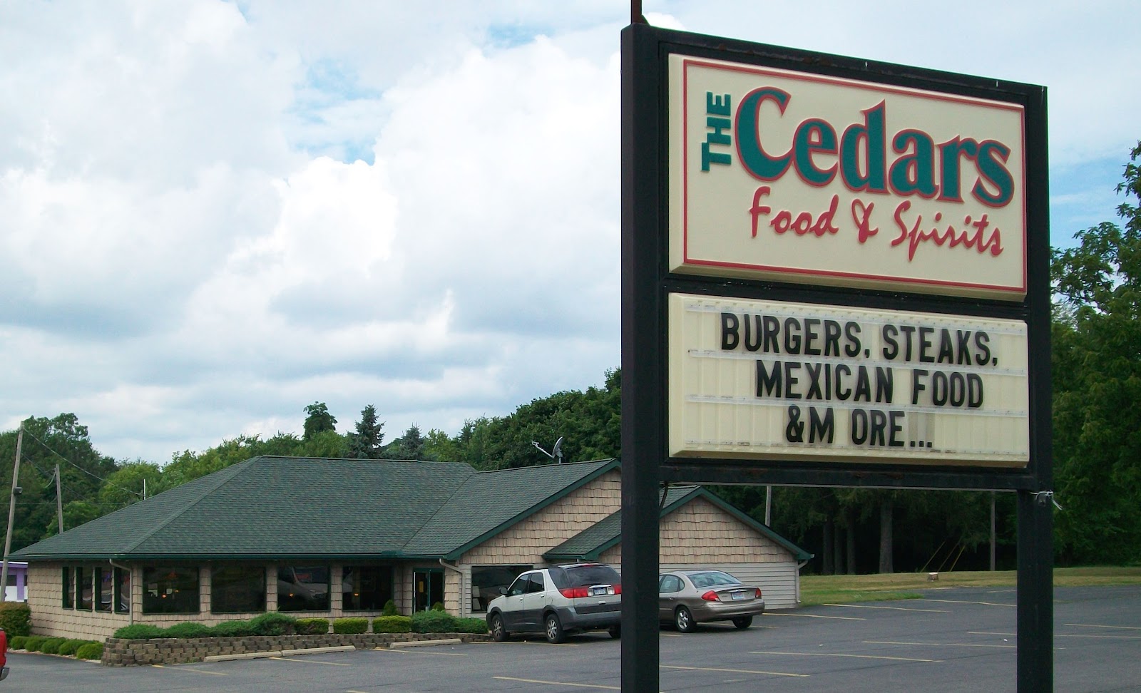 Cedars Food and Spirits Jonesville MI